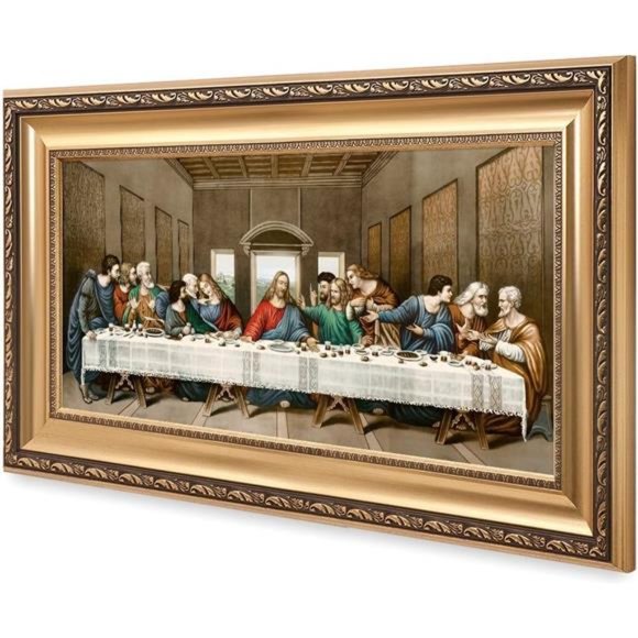 The Last Supper, Leonardo da Vinci Classic 24x12, Framed size: 30x18 - Picture 7 of 7